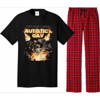 Autistic And Gay Skeleton Funny Pajama Set