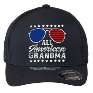 All American Grandma 4th Of July Family Matching Sunglasses Mothers Day Flexfit Unipanel Trucker Cap