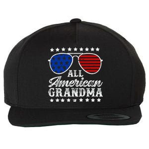 All American Grandma 4th Of July Family Matching Sunglasses Mothers Day Wool Snapback Cap