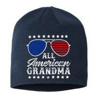 All American Grandma 4th Of July Family Matching Sunglasses Mothers Day Sustainable Beanie