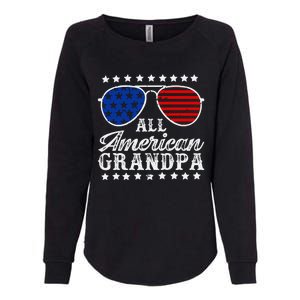 All American Grandpa 4th Of July Family Matching Sunglasses Fathers Day Womens California Wash Sweatshirt