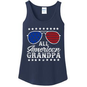 All American Grandpa 4th Of July Family Matching Sunglasses Fathers Day Ladies Essential Tank