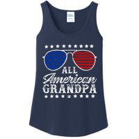 All American Grandpa 4th Of July Family Matching Sunglasses Fathers Day Ladies Essential Tank