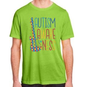 Autism Awareness Guitar Adult ChromaSoft Performance T-Shirt