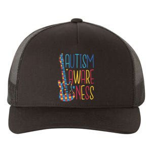 Autism Awareness Guitar Yupoong Adult 5-Panel Trucker Hat