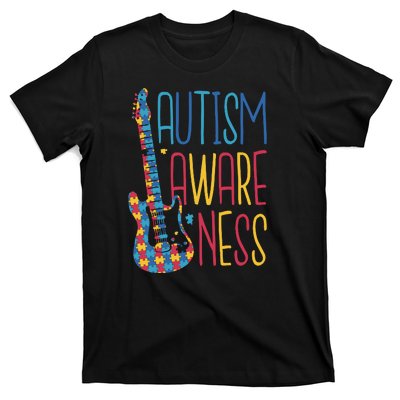 Autism Awareness Guitar T-Shirt