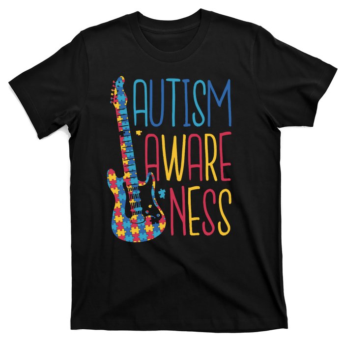 Autism Awareness Guitar T-Shirt