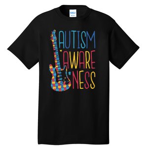 Autism Awareness Guitar Tall T-Shirt