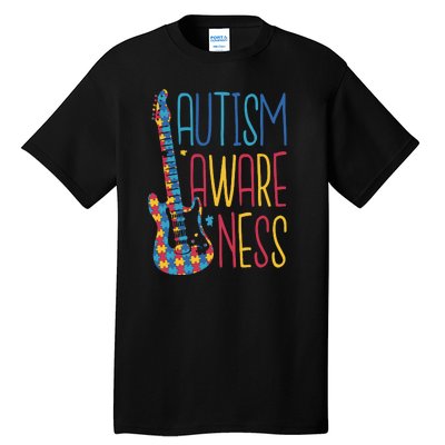 Autism Awareness Guitar Tall T-Shirt