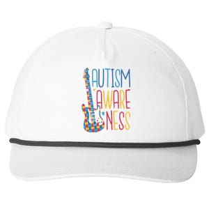 Autism Awareness Guitar Snapback Five-Panel Rope Hat