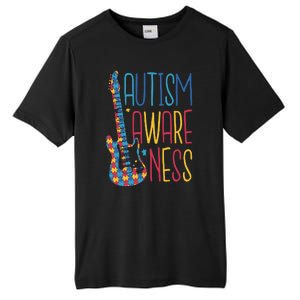 Autism Awareness Guitar Tall Fusion ChromaSoft Performance T-Shirt