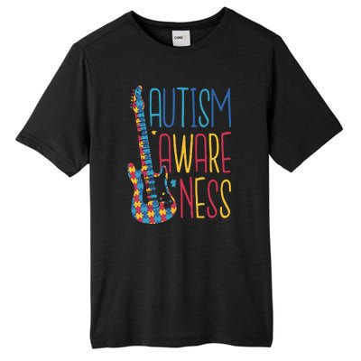 Autism Awareness Guitar Tall Fusion ChromaSoft Performance T-Shirt