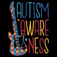 Autism Awareness Guitar Flatbill Hat