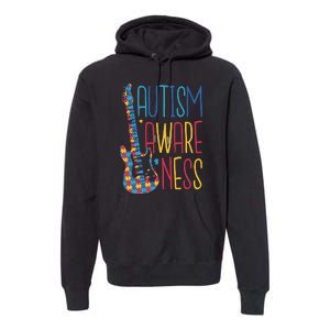 Autism Awareness Guitar Premium Hoodie