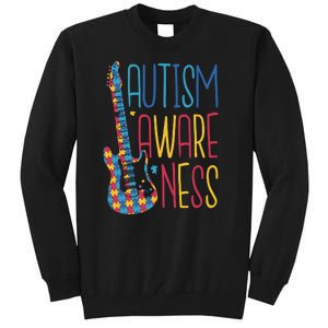 Autism Awareness Guitar Tall Sweatshirt