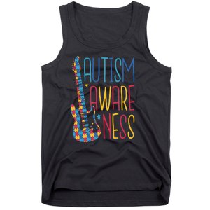 Autism Awareness Guitar Tank Top