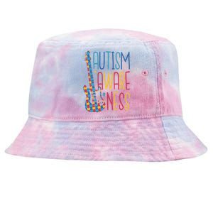 Autism Awareness Guitar Tie-Dyed Bucket Hat