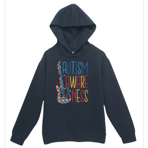 Autism Awareness Guitar Urban Pullover Hoodie