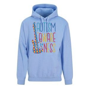 Autism Awareness Guitar Unisex Surf Hoodie