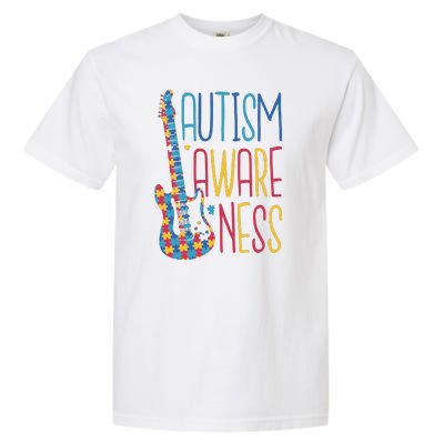 Autism Awareness Guitar Garment-Dyed Heavyweight T-Shirt