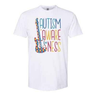 Autism Awareness Guitar Softstyle CVC T-Shirt