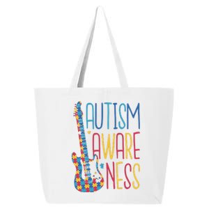 Autism Awareness Guitar 25L Jumbo Tote