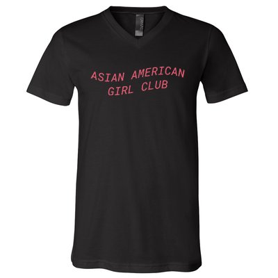 Asian American Girl Club V-Neck T-Shirt