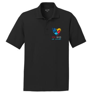 Autism Awareness Gift Love Needs No Words Cool Gift PosiCharge RacerMesh Polo