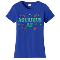 Aquarius Af / Green Aquarius Astrology Sign Horoscope Design Gift Women's T-Shirt