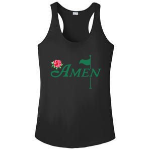 Amen Azalea Golf Masters Floral Golfing Enthusiast Ladies PosiCharge Competitor Racerback Tank