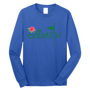 Amen Azalea Golf Masters Floral Golfing Enthusiast Long Sleeve Shirt