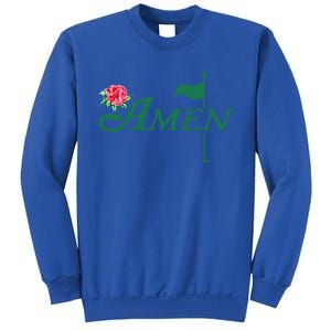 Amen Azalea Golf Masters Floral Golfing Enthusiast Sweatshirt