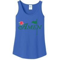 Amen Azalea Golf Masters Floral Golfing Enthusiast Ladies Essential Tank