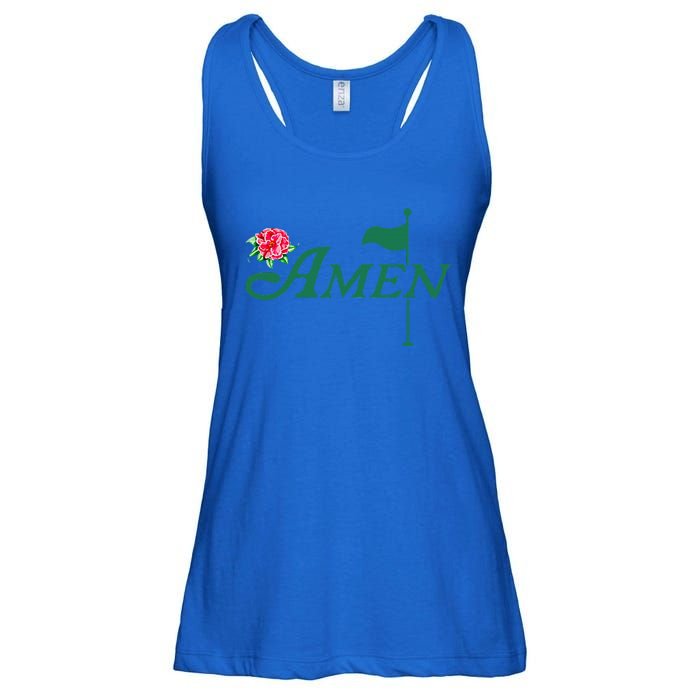 Amen Azalea Golf Masters Floral Golfing Enthusiast Ladies Essential Flowy Tank