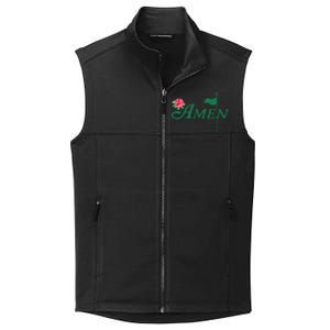 Amen Azalea Golf Masters Floral Golfing Enthusiast Collective Smooth Fleece Vest