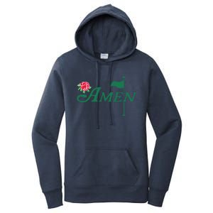 Amen Azalea Golf Masters Floral Golfing Enthusiast Women's Pullover Hoodie