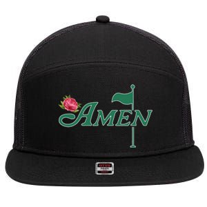 Amen Azalea Golf Masters 7 Panel Mesh Trucker Snapback Hat