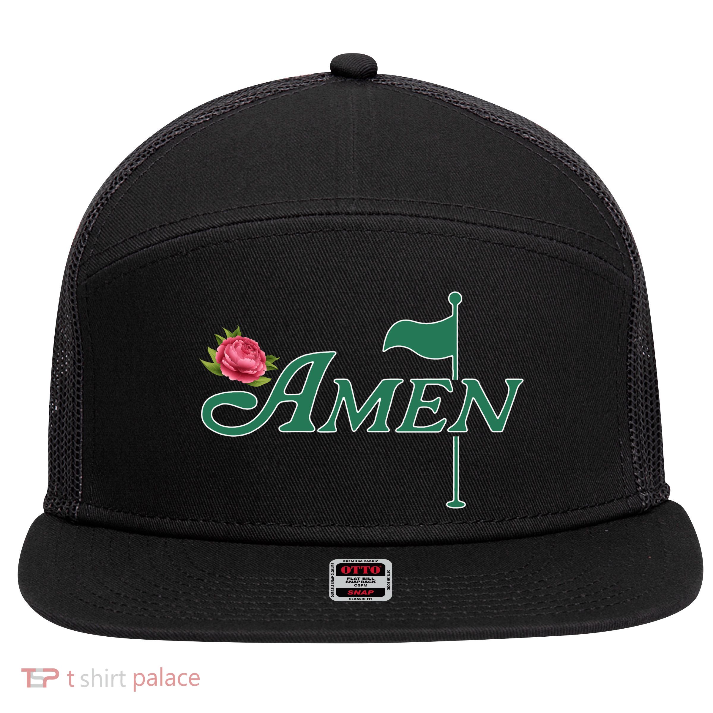 Amen Azalea Golf Masters 7 Panel Mesh Trucker Snapback Hat