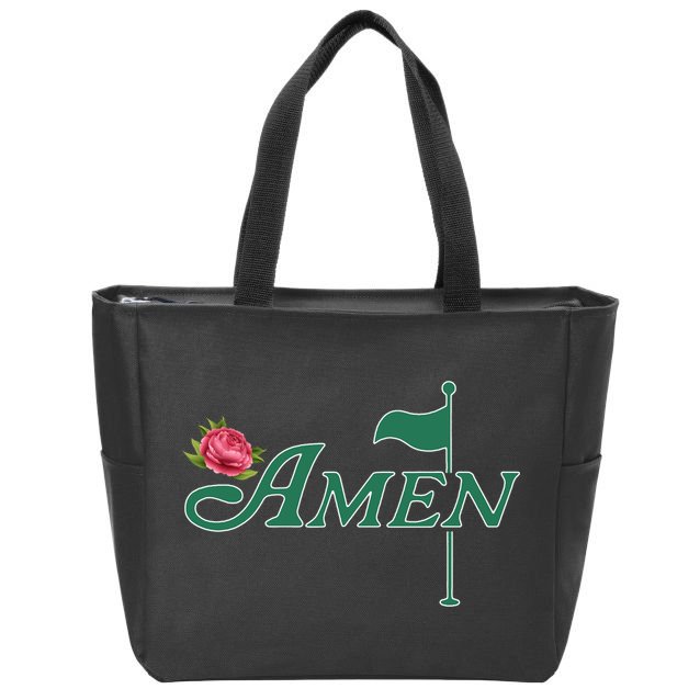 Amen Azalea Golf Masters Zip Tote Bag