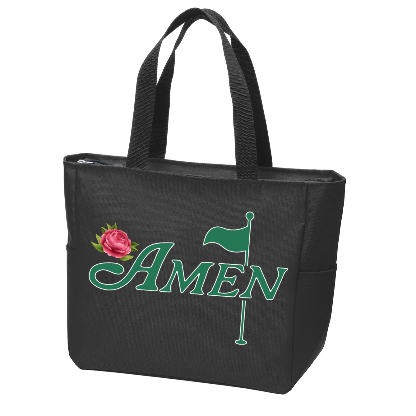 Amen Azalea Golf Masters Zip Tote Bag