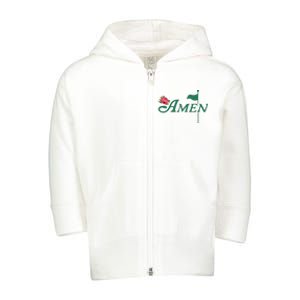 Amen Azalea Golf Masters Toddler Zip Fleece Hoodie