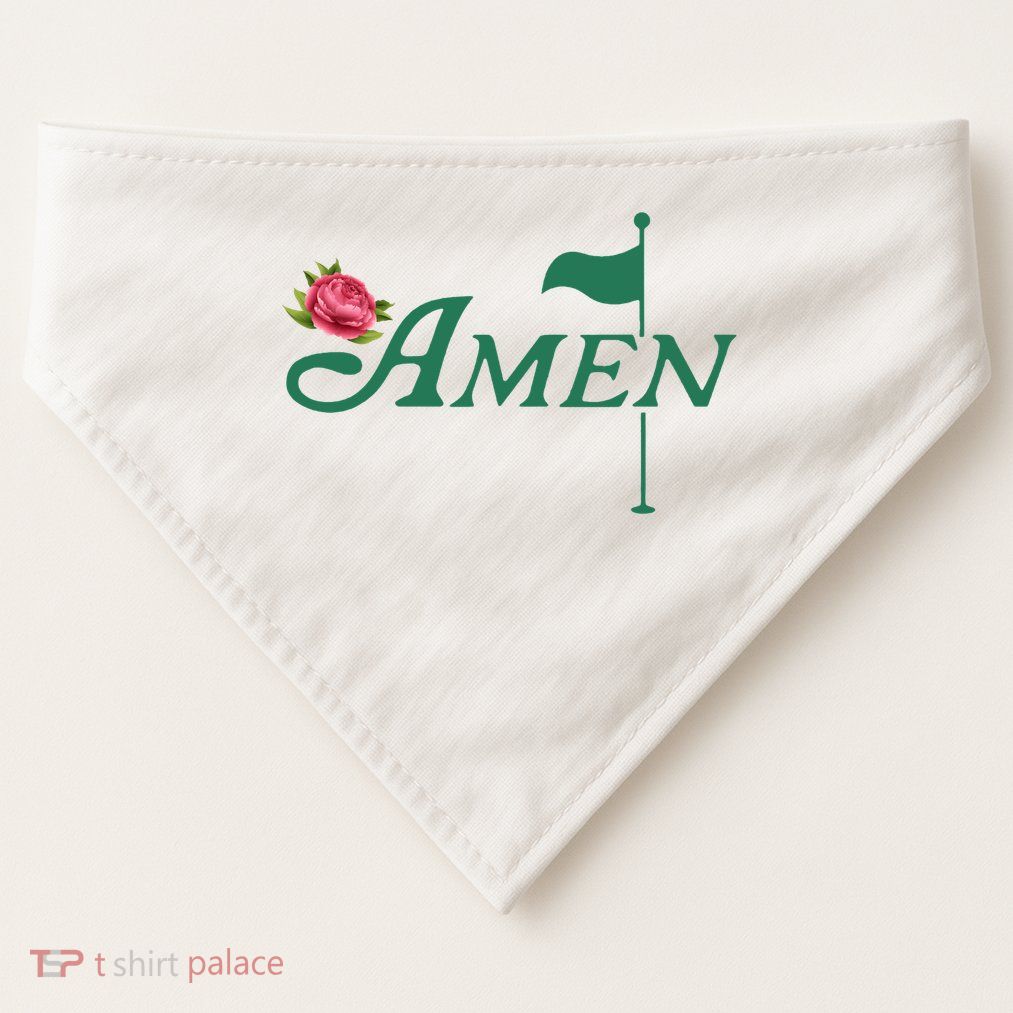 Amen Azalea Golf Masters USA-Made Doggie Bandana