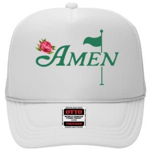 Amen Azalea Golf Masters High Crown Mesh Back Trucker Hat