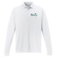 Amen Azalea Golf Masters Performance Long Sleeve Polo