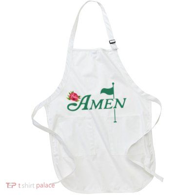Amen Azalea Golf Masters Full-Length Apron With Pockets
