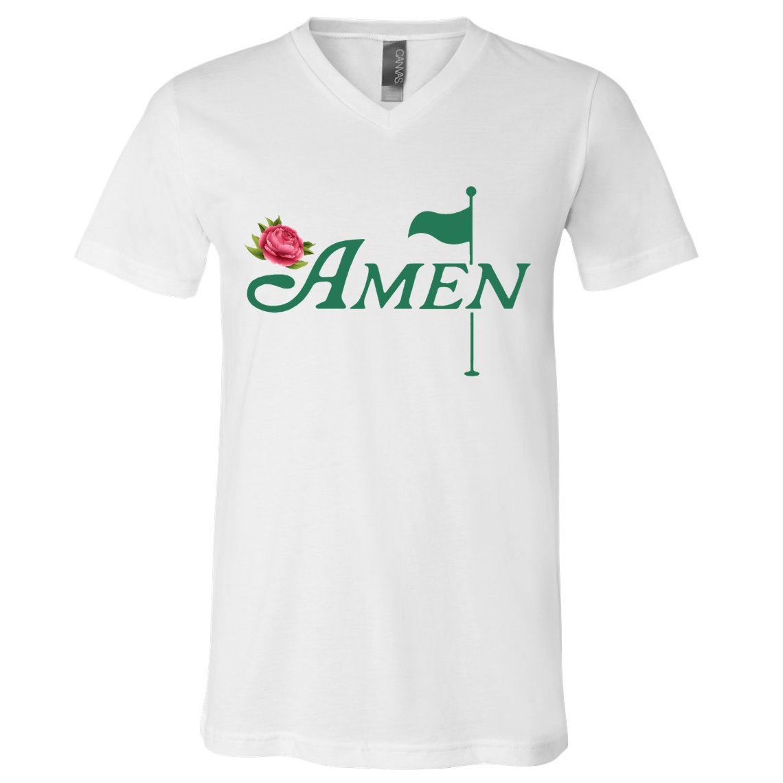 Amen Azalea Golf Masters V-Neck T-Shirt
