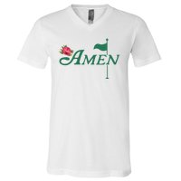 Amen Azalea Golf Masters V-Neck T-Shirt