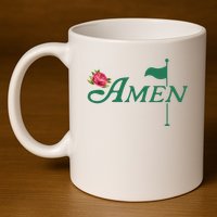 Amen Azalea Golf Masters 11oz C Handle Ceramic Mug