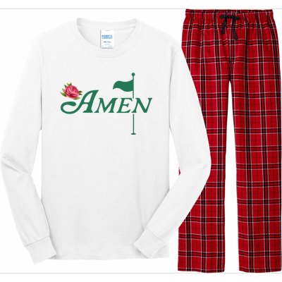 Amen Azalea Golf Masters Long Sleeve Pajama Set