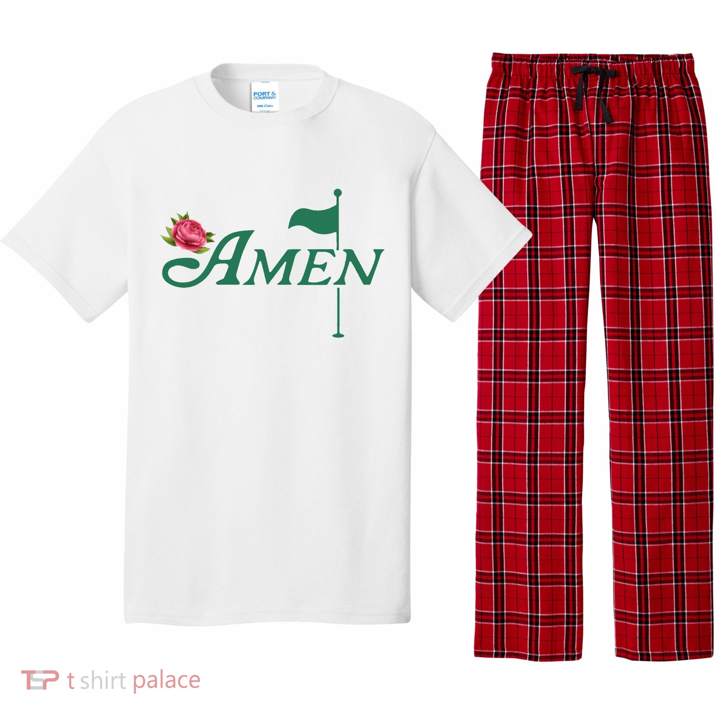 Amen Azalea Golf Masters Pajama Set